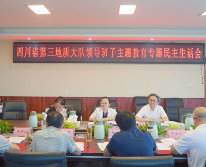 孙莉指导三大队主题教育专题民主生活会