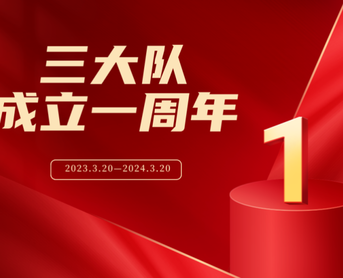 几组关键词带你回顾三大队成立这一年